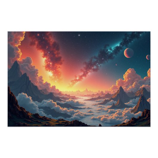 Poster Aube cosmique (Devant)