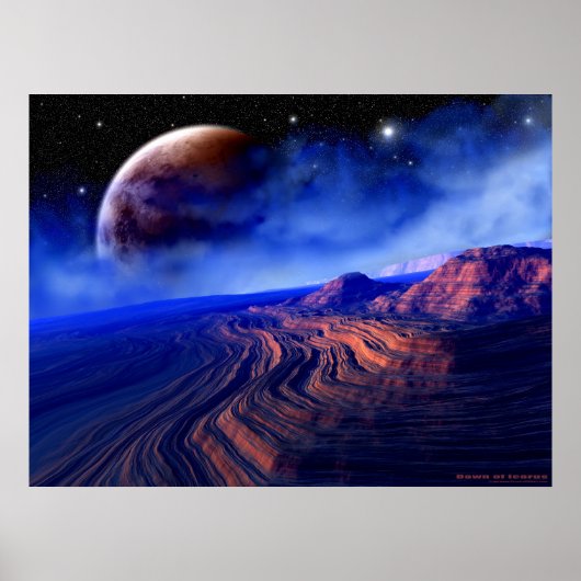 Poster Aube de l'Icarus (Devant)