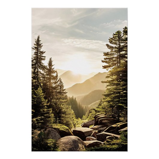 Poster Aube de tranquillité (Devant)