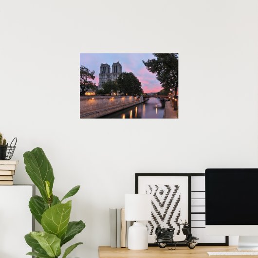 Poster aube du bossu (Bureau à domicile)