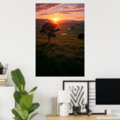 Poster Aube du silence (Bureau à domicile)