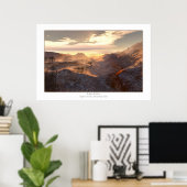 Poster Aube rouge (Bureau à domicile)