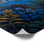 Poster Aube sur le pont du jardin (Coin)