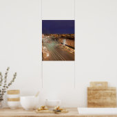 Poster Aube sur Main Street de Bismarck, Dakota du Nord (Cuisine)