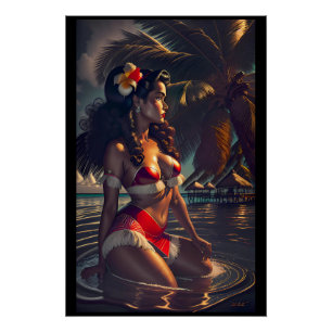 Poster Aube tropicale
