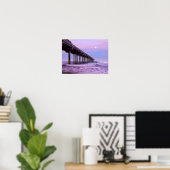 Poster Aube violette sur la jetée, Californie (Bureau à domicile)