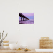 Poster Aube violette sur la jetée, Californie (Cuisine)