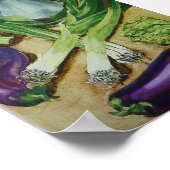 Poster Aubergine, poitrine et artichaut (Coin)