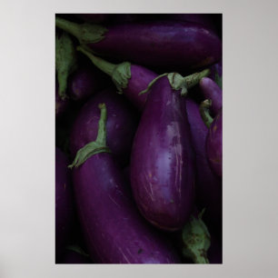 Poster aubergine violette