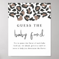 AUBREE Empreinte de léopard Guess the Baby Food Ga