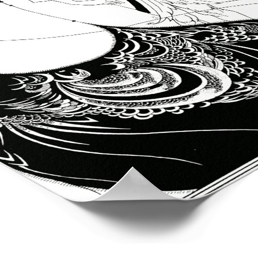 Poster Aubrey Beardsley Le Peacock (Coin)