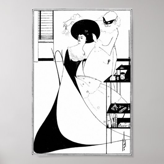 Poster Aubrey Beardsley Salome Illustration (Devant)