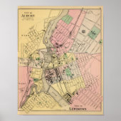 Poster Auburn, Lewiston (Devant)