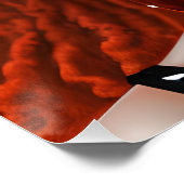 Poster Auburn Queen Rouge Brown cheveux Noir Melanin Afro (Coin)