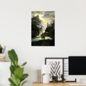 Poster Aucassin cherche Nicolette par Maxfield Parrish (Bureau à domicile)