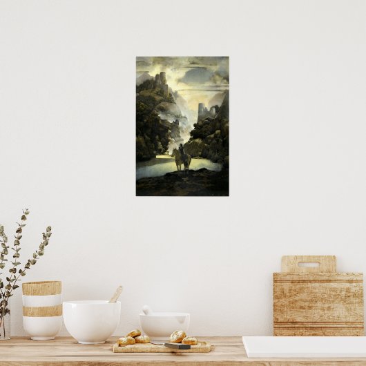 Poster Aucassin cherche Nicolette par Maxfield Parrish (Cuisine)