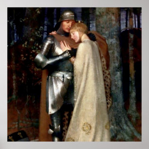 Poster Aucassin et Nicolette Peinture médiévale de Marian