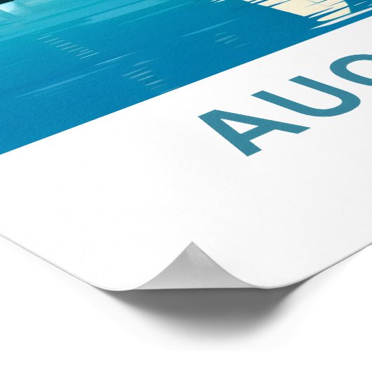 Poster Auckland New Zealand Travel Print (Coin)