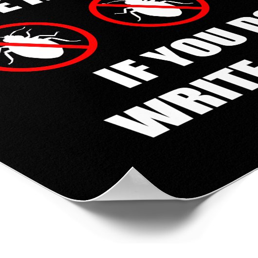 Poster Aucun bogue Aucun code (Coin)