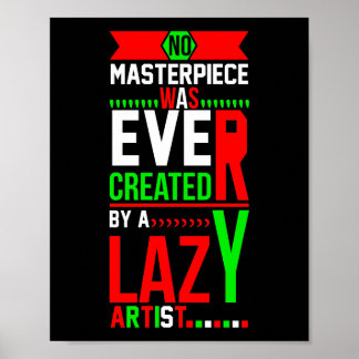 Poster Aucun chef-d'œuvre n'a jamais été créé par un arti