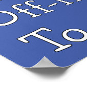 Poster Aucun emplacement hors limites à un CAT (Coin)