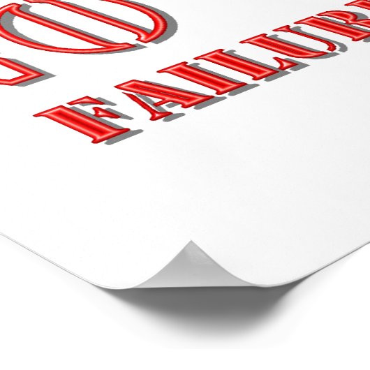 Poster Aucun Excuses. (Coin)