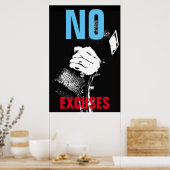 Poster Aucun Excusez Bodybuilding Fitness Pop Art (Cuisine)