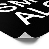 Poster AUCUN Fumeur ⚠ THÉ ⚠ (Coin)