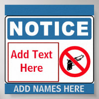 Aucun pistolet sur site, ajouter du texte, Signer