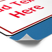 Poster Aucun pistolet sur site, ajouter du texte, Signer (Coin)