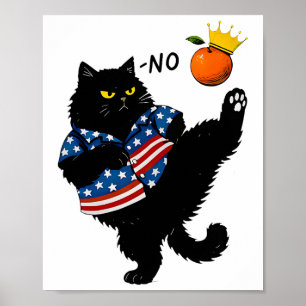 Poster Aucun Rois En Amérique Chat Noir Nous Le Peuple