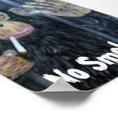 Poster Aucun singe ne fume (Coin)