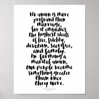 Poster Aucun syndicat n'est plus profonds amour mariage C