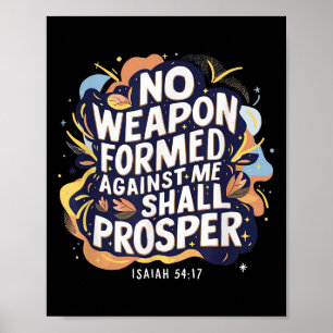 Poster Aucune Arme Formée Contre Moi Ne Prospère Chrétien