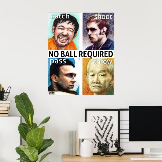 Poster Aucune balle requise (Bureau à domicile)