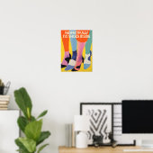 Poster Aucune chaussure à l'intérieur de l'impression d'e (Bureau à domicile)