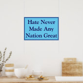 Poster Aucune grande nation ne hait (Cuisine)