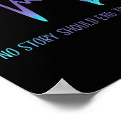 Poster Aucune Histoire Ne Devrait Se Terminer Trop Tôt Po (Coin)