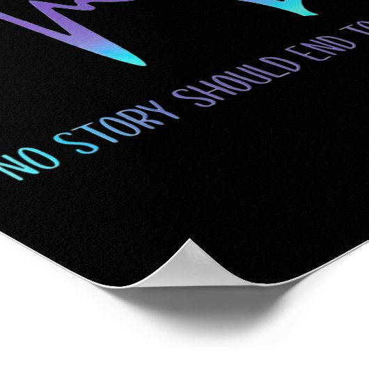 Poster Aucune Histoire Ne Devrait Se Terminer Trop Tôt Po (Coin)