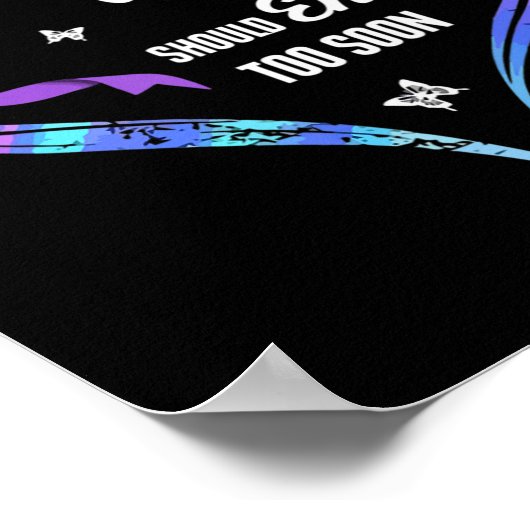 Poster Aucune Histoire Ne Devrait Se Terminer Trop Tôt Po (Coin)