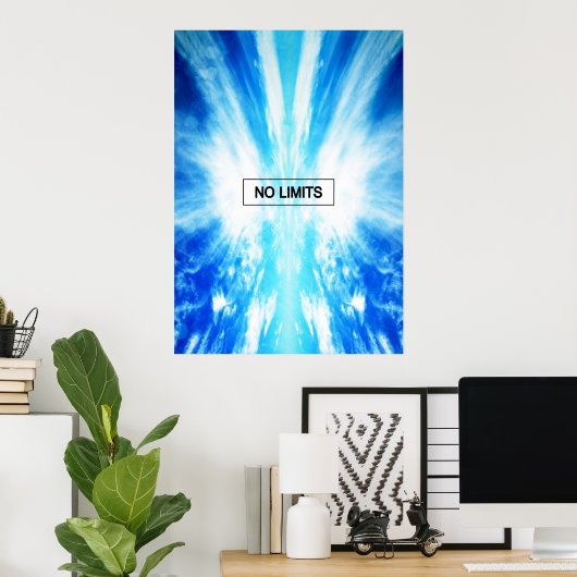 Poster Aucune limite (Bureau à domicile)