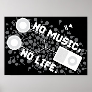 POSTER AUCUNE MUSIQUE, AUCUNE VIE