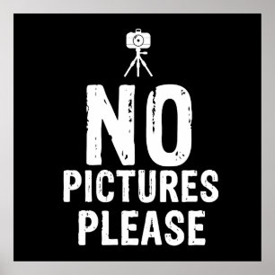 Poster Aucune photo s'il vous plaît