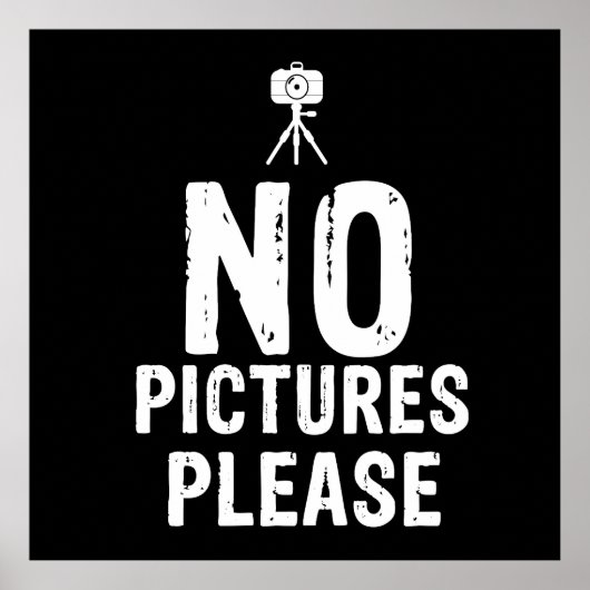Poster Aucune photo s'il vous plaît (Devant)