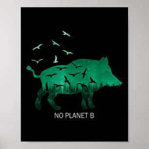 Poster Aucune planète B Protection De l'environnement de