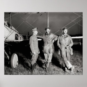 Poster Audace d'Aviators, 1919. Photo vintage
