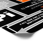 Poster Audacieux oeil privé, détective privé (Coin)