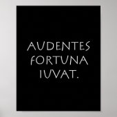 Poster Audentes heureusement iuvat (Devant)