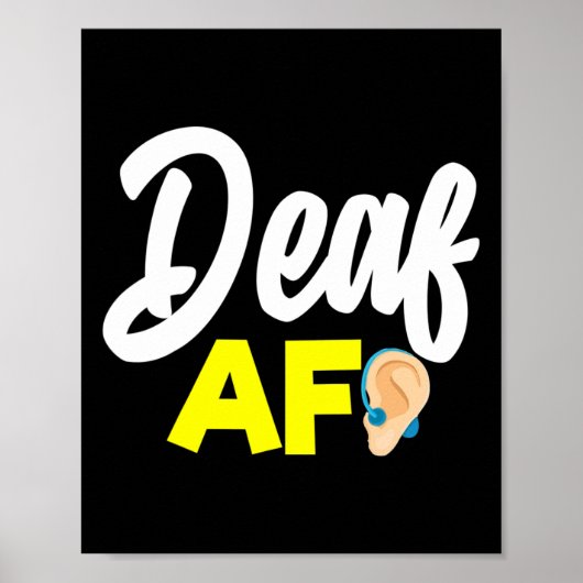 Poster Audience - Sourd - Incapable D'Entendre - Sensibil (Devant)