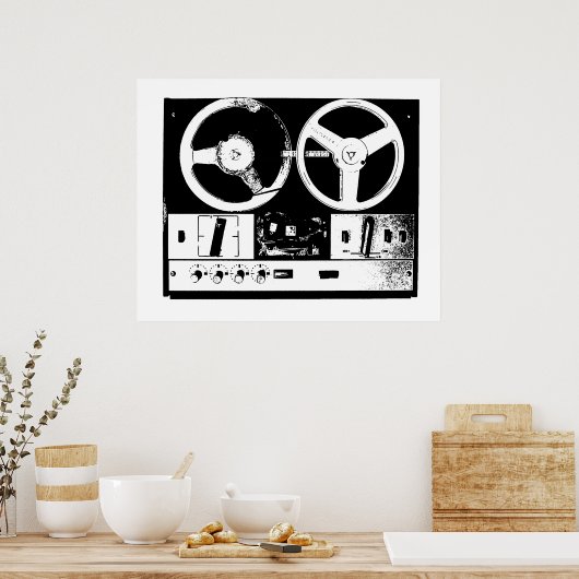 Poster Audio rétro (Cuisine)